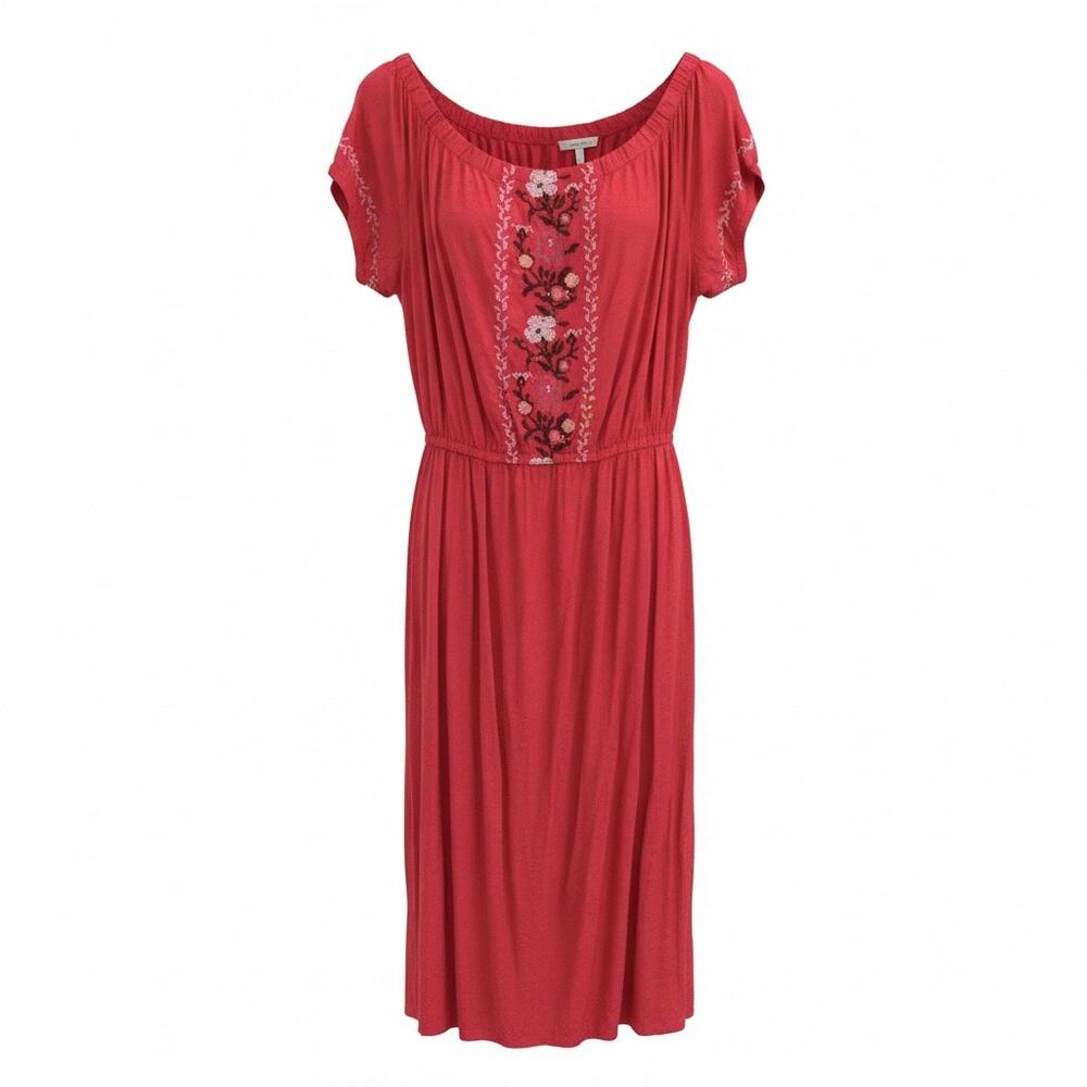 Old Navy XL western embroidered off the shoulder midi dress